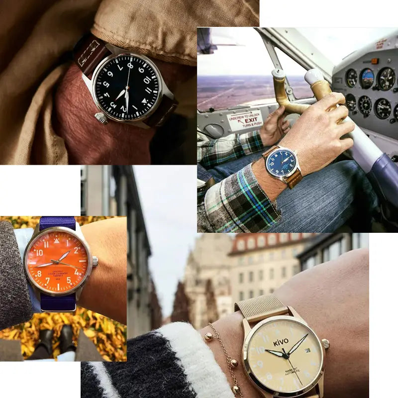 40mm Miyota 8215 Automatic Type B Pilot Watch