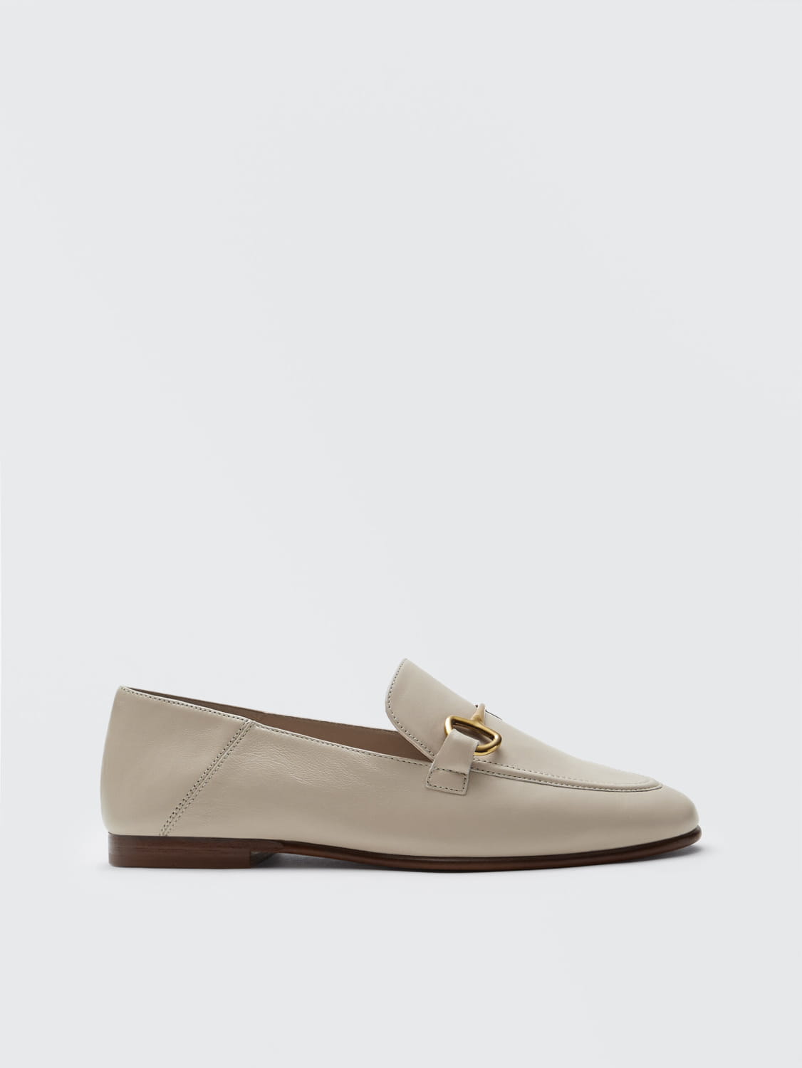 Beautiful Shoe’s High-quality Genuine Leather Flats Shoes Woman 2026 New Fashion Autumn Single Shoe Slip-on Beige Lazy