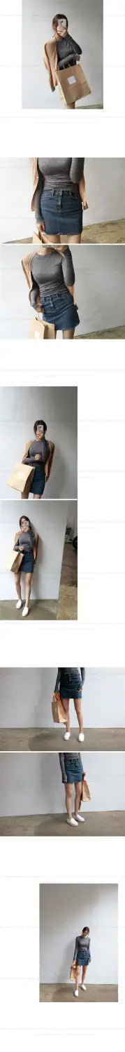 High Quality Plain T Shirt Women Elastic Basic T-shirts Female Casual Tops Long Sleeve Sexy Thin T-shirt see through