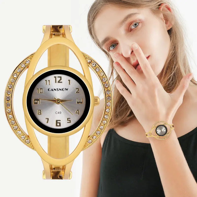 Luxury Stainless Steel Bracelet Quartz Women Watch