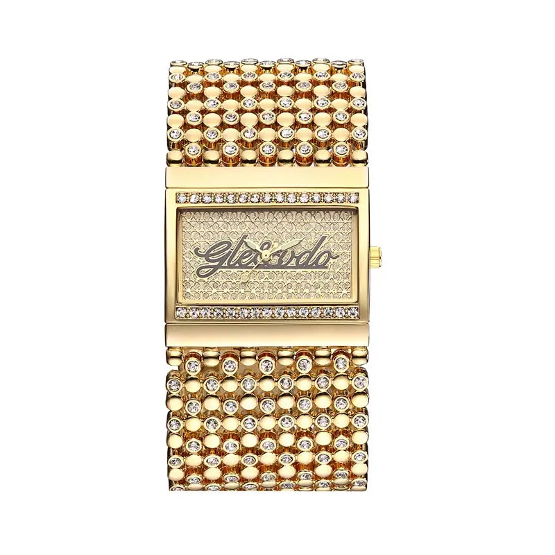Montre Elegant Gold Quartz Analog Watch for Women