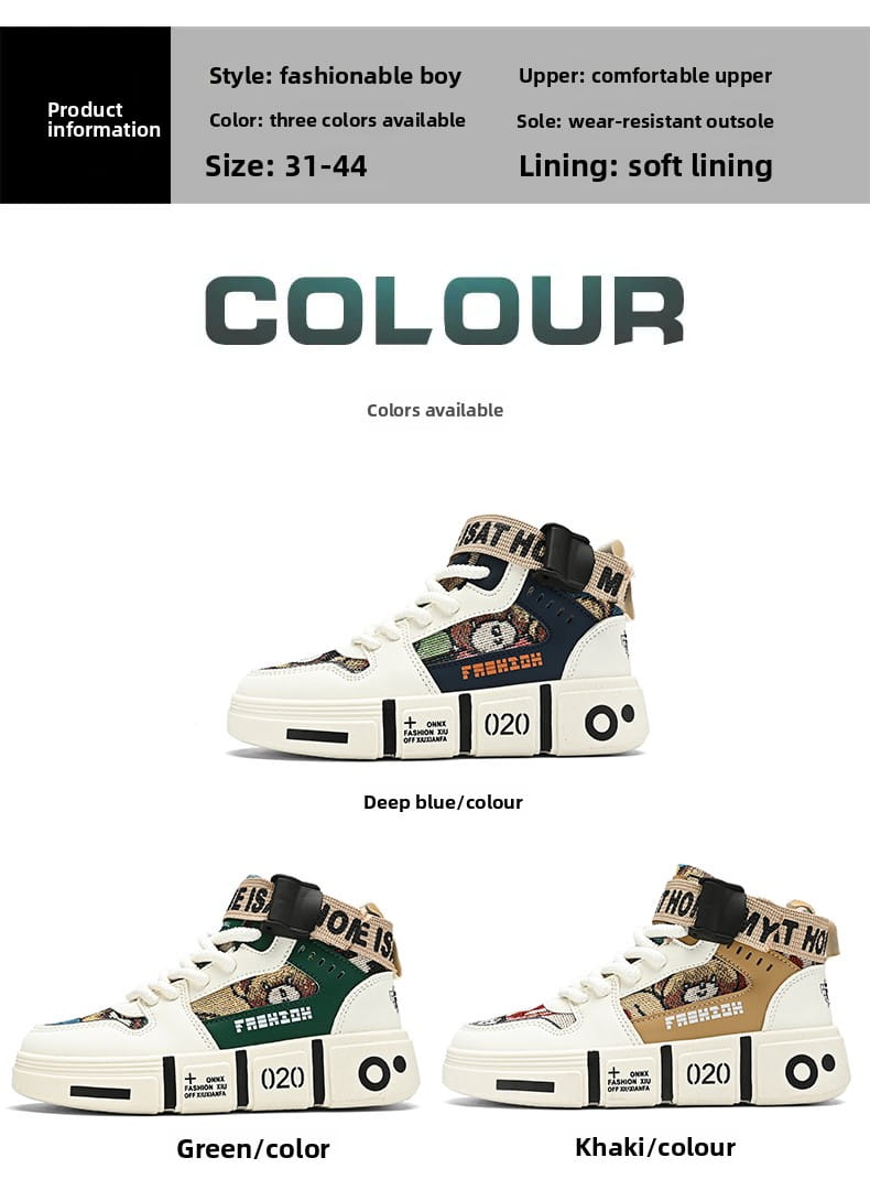 Beautiful Shoe’s New Classic Leather Shoes Kids Shoes Girls Sneakers Boys Shoes Fashion Casual Running Sneakers Walking