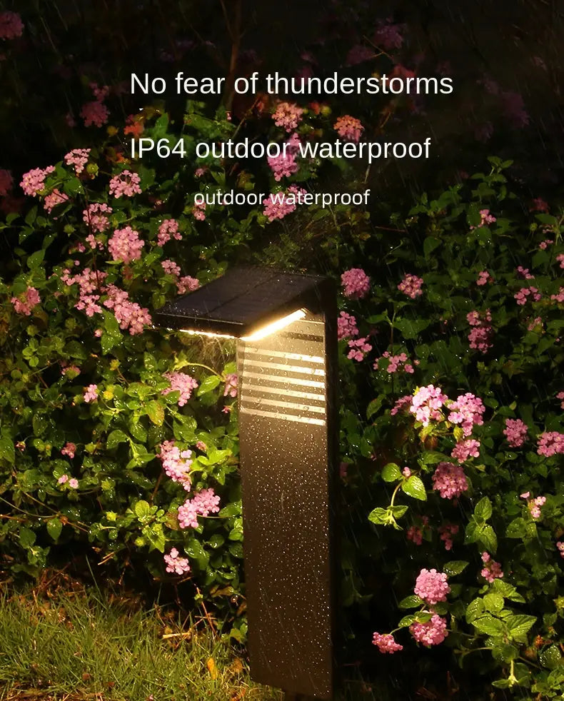 Solar Courtyard Lights Household Outdoor Landscape Lights Park Road Waterproof Lawn Lights Garden Floor Plug-in Lights