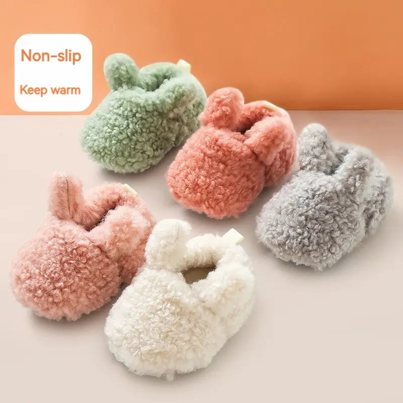 Beautiful Shoe’s Baby Shoes Winter Baby Boy Girl Booties Fluff Soft Toddler Shoes First Lamb Cashmere Anti-Slip Warm