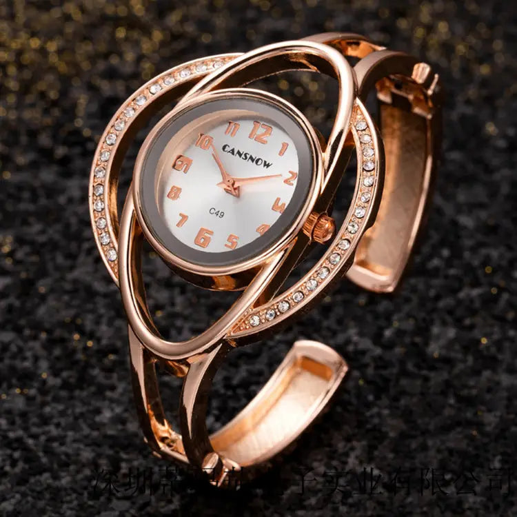 Luxury Stainless Steel Bracelet Quartz Women Watch