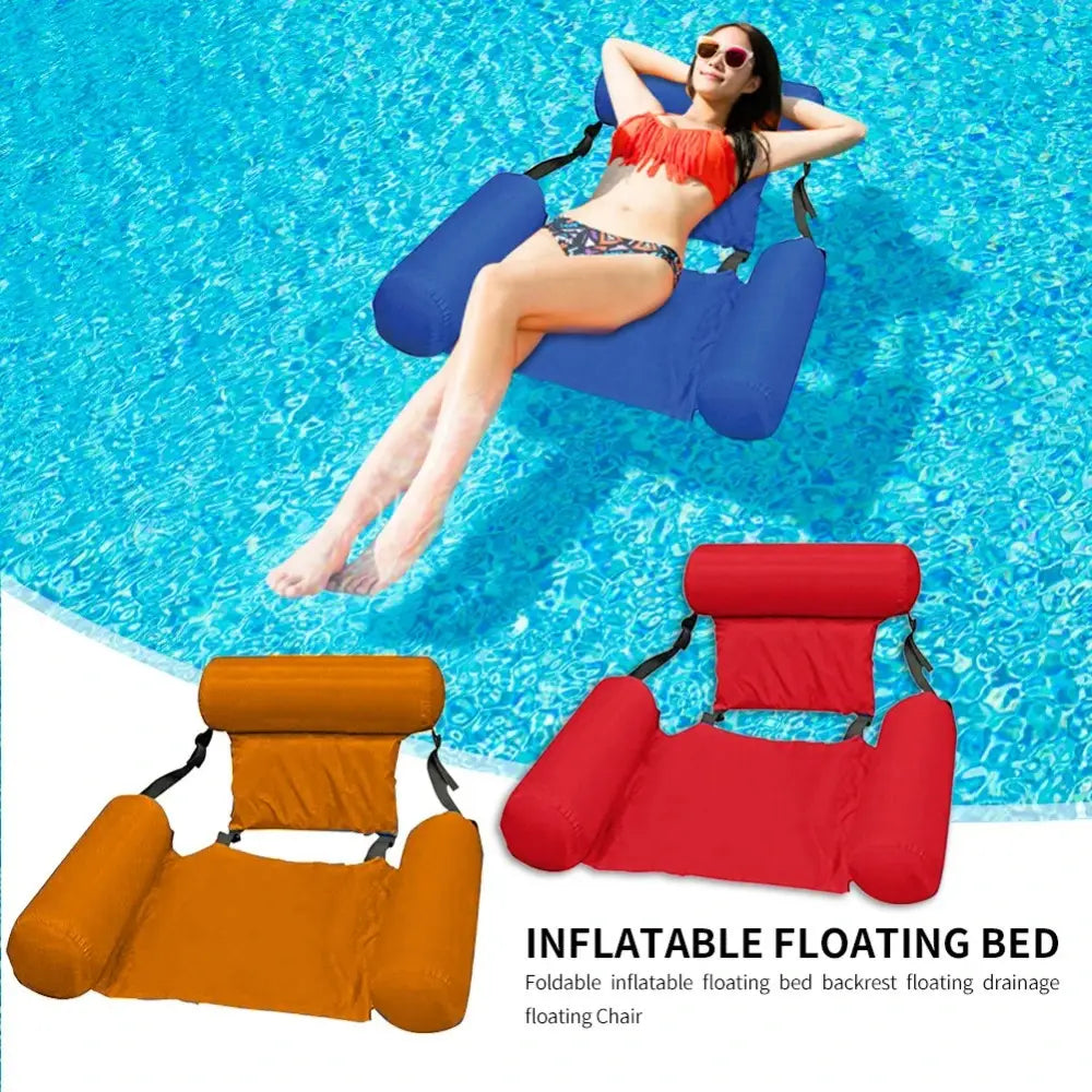1Pc 100×120cm Inflatable Mattresses for Water Fun Swimming Pool Hammock Lounge Chairs Water Sports Pool Floats Beach