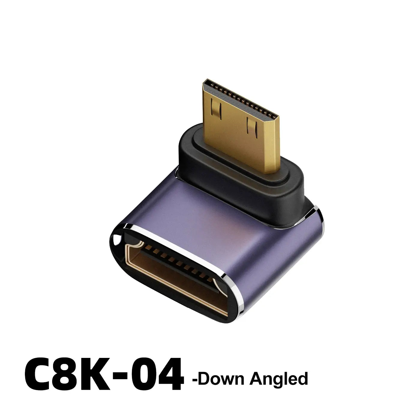 HDMI-Compatible Adapter 90 270 Degree Right Angle Male to Female Converter 8K HD Connector Mini / Micro HDMI-compatible