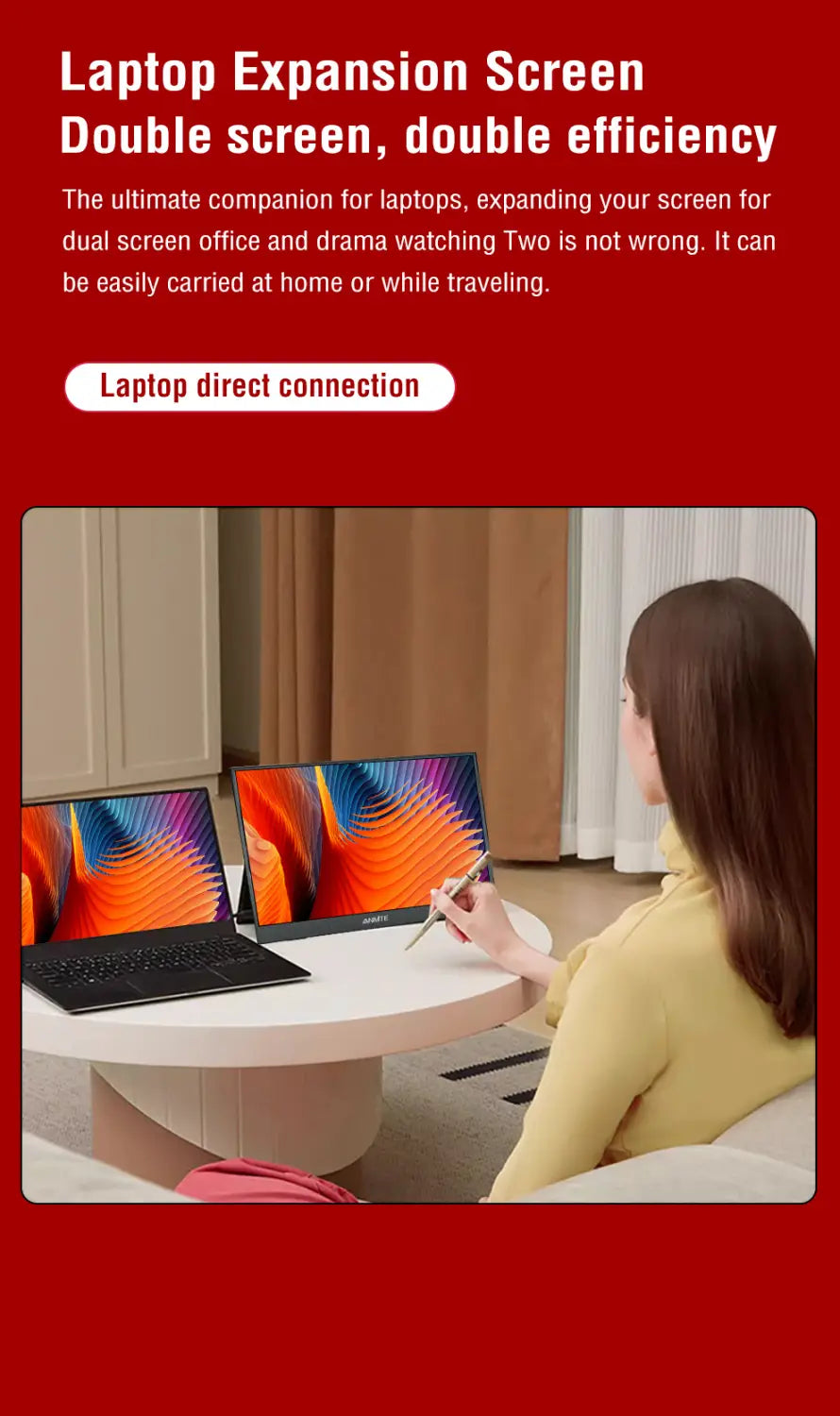 14 Inch Portable Touch Monitor Non-touch optional 16:10 400cd/m2 Gaming Computer Expand Display For XBox PS4/5 Switch