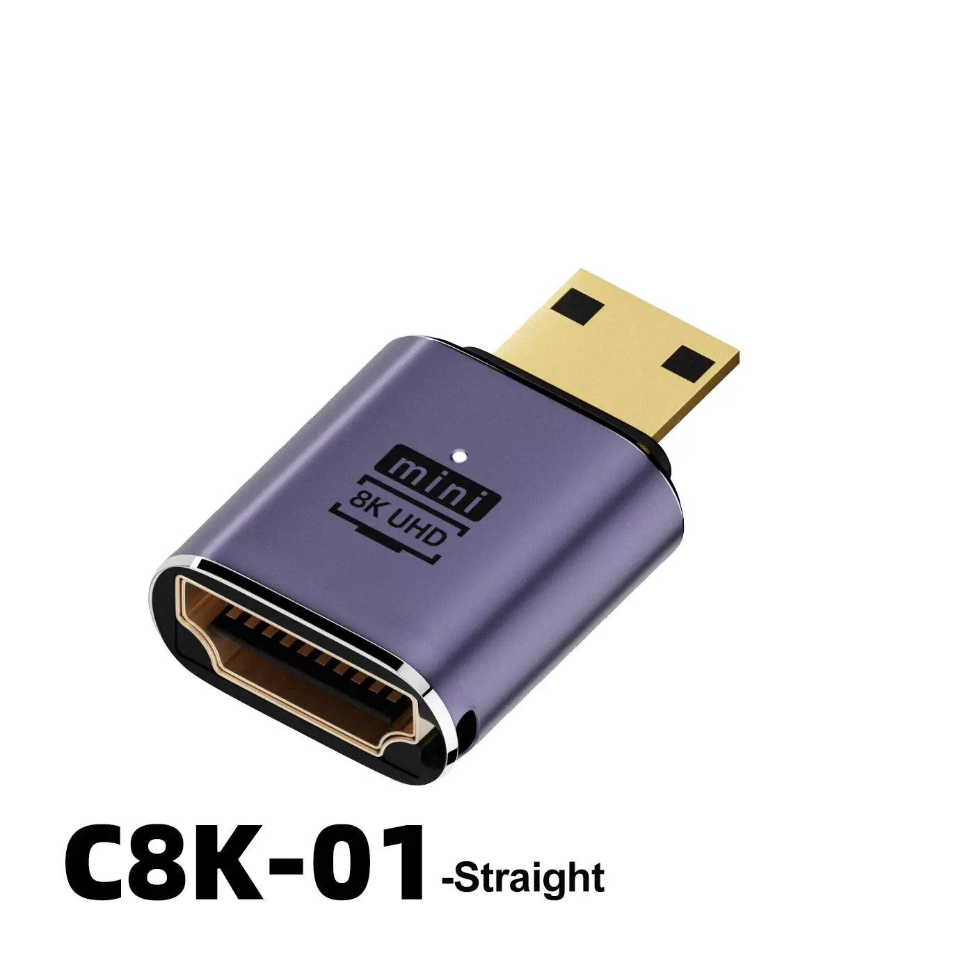 HDMI-Compatible Adapter 90 270 Degree Right Angle Male to Female Converter 8K HD Connector Mini / Micro HDMI-compatible