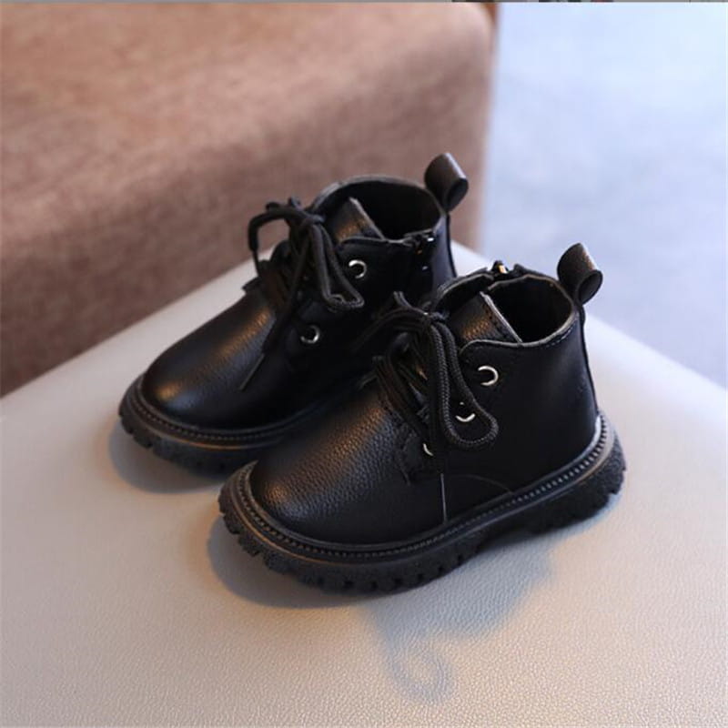 Beautiful Shoe’s Kids Leather Chelsea Boots Waterproof Children Sneakers Beige Toddler Snow Boots Girl Winter Shoe Boy