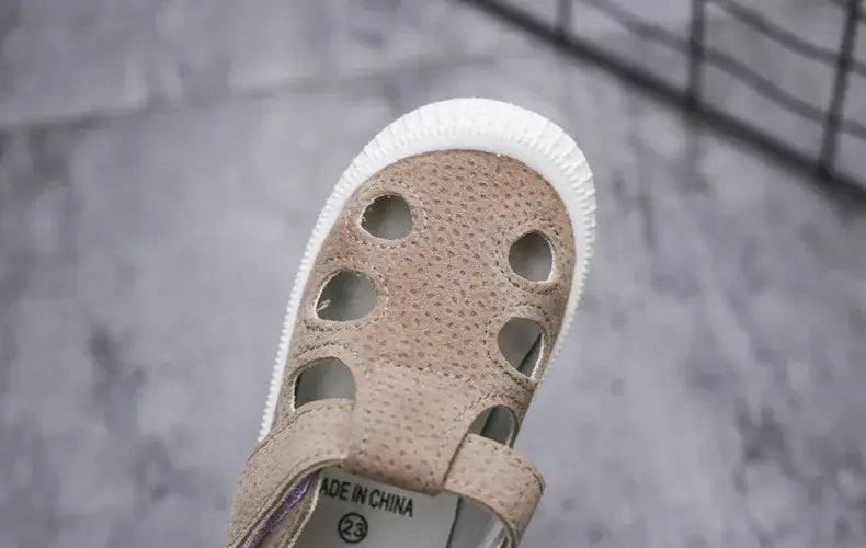 Beautiful Shoe’s Kids Half Sandals Boys Sports Casual Shoes Cut-outs Hollow Fashion 2024 New Spring Summer Toddlers