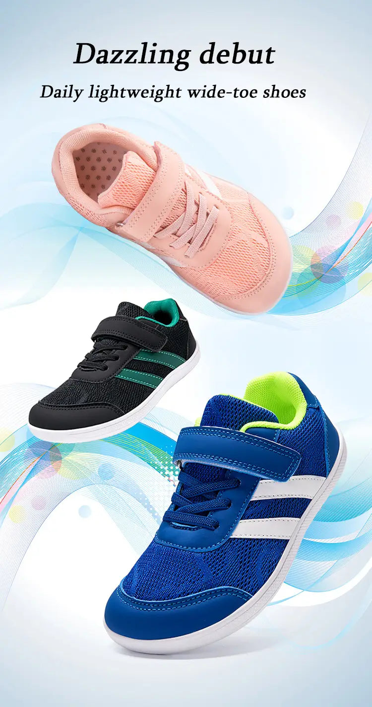 Beautiful Shoe’s New Boys Girls Sneakers Kids Wide Barefoot Shoes Naturally Splay Shoes Toddler Little Big Kid
