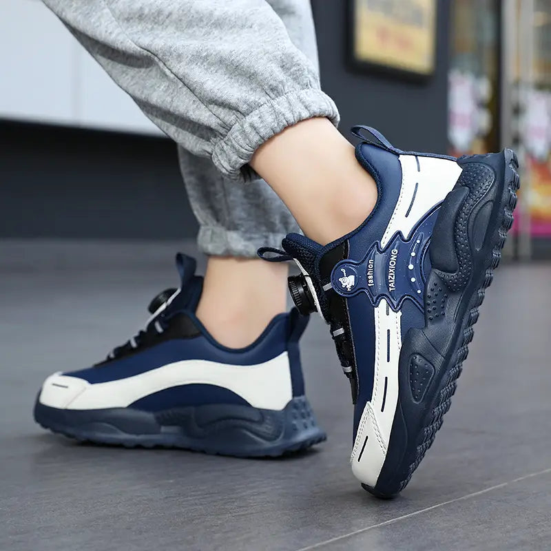Beautiful Shoe’s Children Sneaker Boys Casual Shoes Leather Student Walking Shoes Kids Non-slip Lightweight Girls