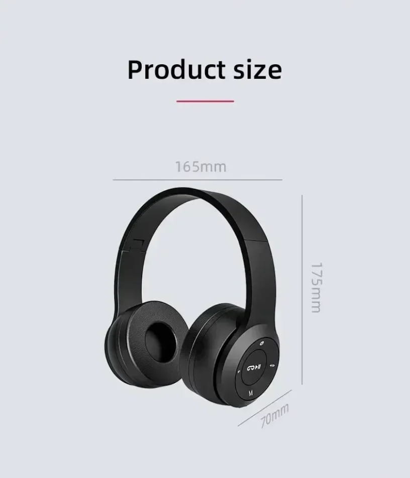 Multifunctional Portable Foldable Headmounted Wireless Bluetooth 5.0 Headset For Bluetooth connection TF Card Wired