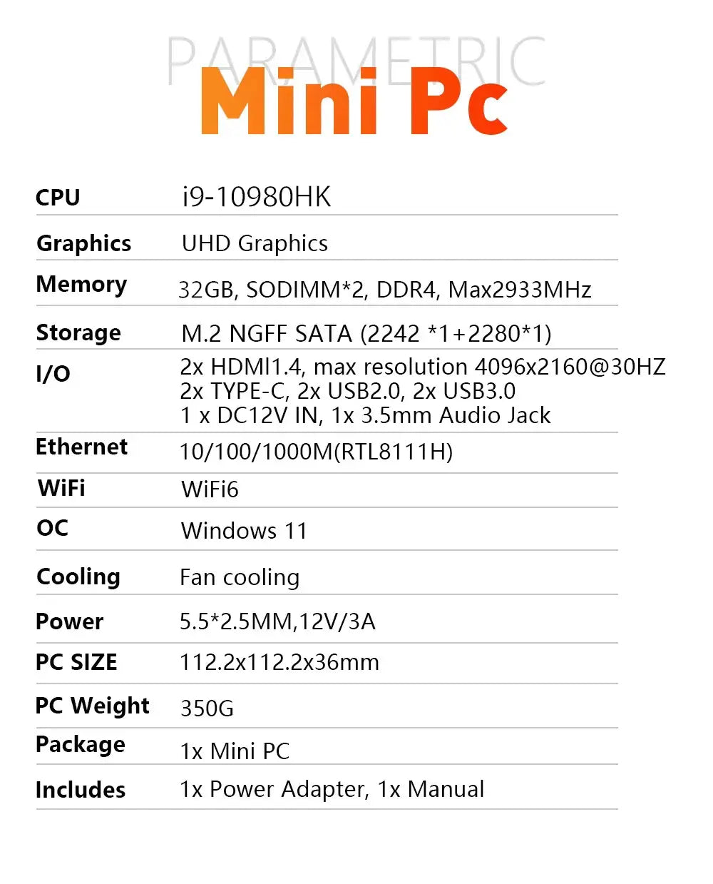 2026 Mini PC Windows 11 Intel i9 10980HK i3 6100 Small Pocket Computer 32GB RAM 1TB SSD WiFi 6 BT5.2 Gaming Desktop PC