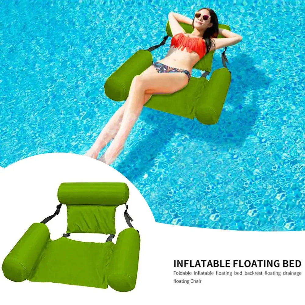 1Pc 100×120cm Inflatable Mattresses for Water Fun Swimming Pool Hammock Lounge Chairs Water Sports Pool Floats Beach