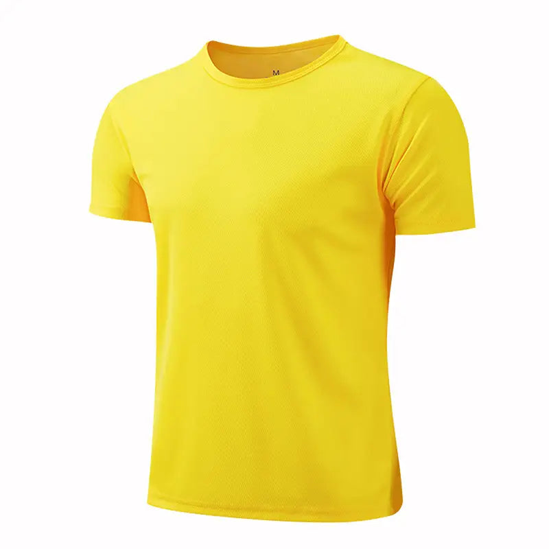 Men Women Quick Dry Short Sleeve Sport T Shirt Gym Jerseys Fitness Shirt Trainer Running T-Shirt Teenager Breathable