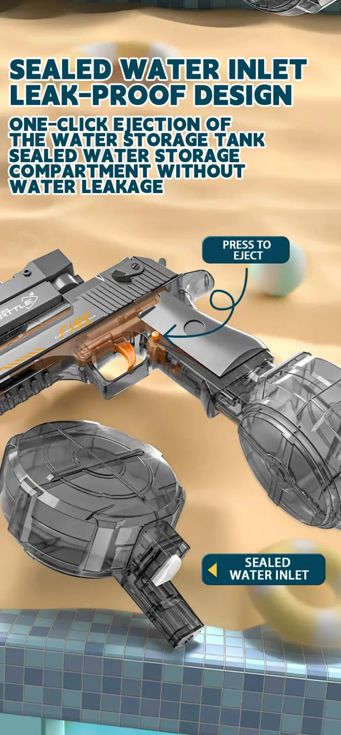 New Water Gun Electric Pistol Shooting Toy Full Automatic Summer Beach Toy For Kids Children Boys Girls Adults pistolet