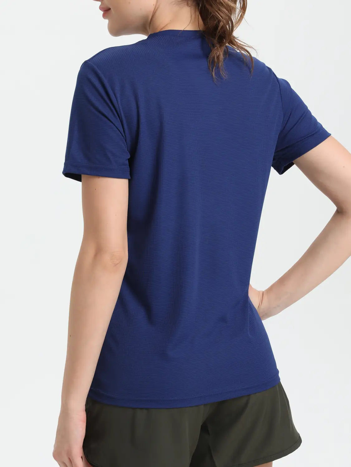 Women’s Solid Color Ultralight Quick Dry Sport T-Shirt,Breathable Lightweight,Running Gym Compression Shirt