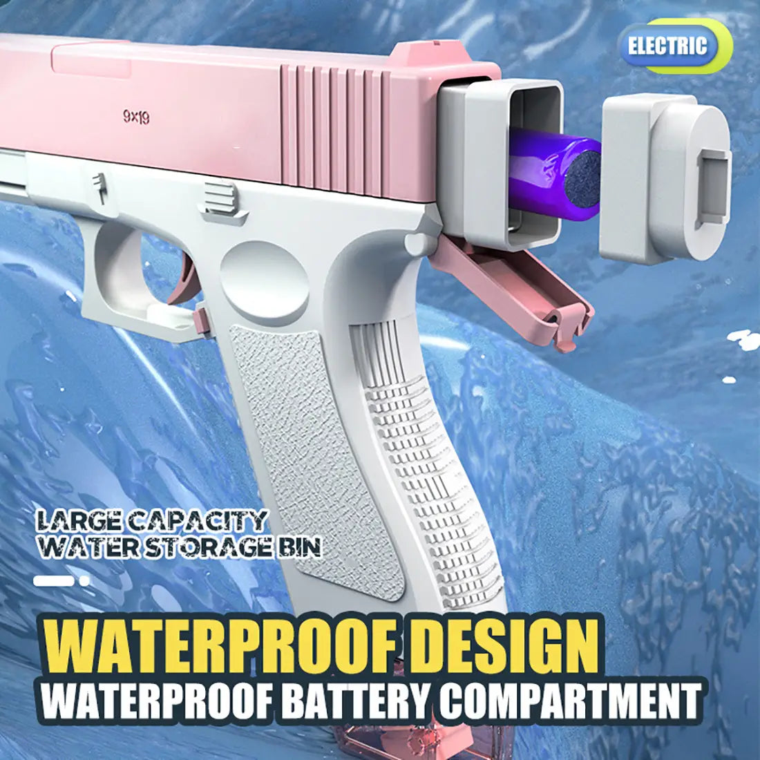 Electric Water Gun Water Spray Toys Bursts Children’s High-pressure Strong Charging Energy Water Automatic Children’s