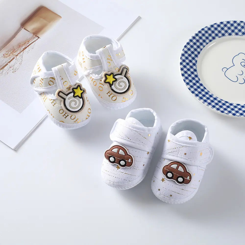 Beautiful Shoe’s Newborn Baby Boy Girls Shoes Spring Autumn Lovely Floral Embroidery Anti-Slip Sneaker Crib Shoes Soft