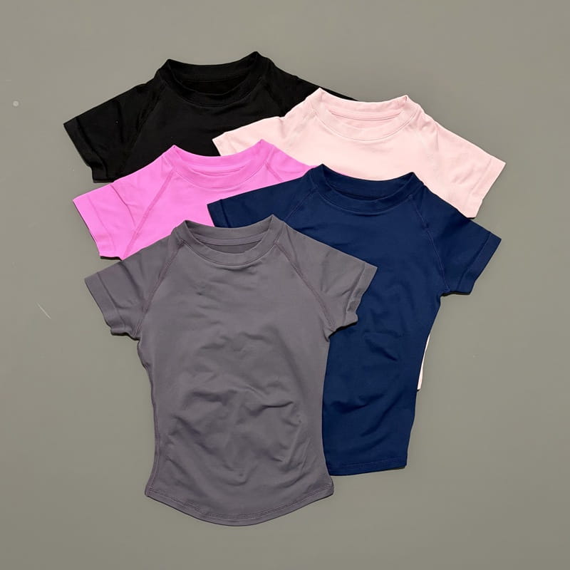 HISTELLO Sports Short Sleeve Top Seamless Yoga Leotard Clothing Women Gym T Shirts Workout Running Shirts Fitness