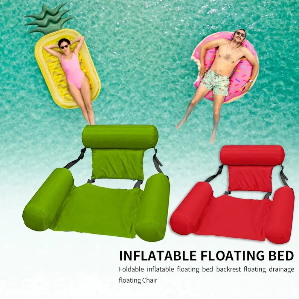 1Pc 100×120cm Inflatable Mattresses for Water Fun Swimming Pool Hammock Lounge Chairs Water Sports Pool Floats Beach