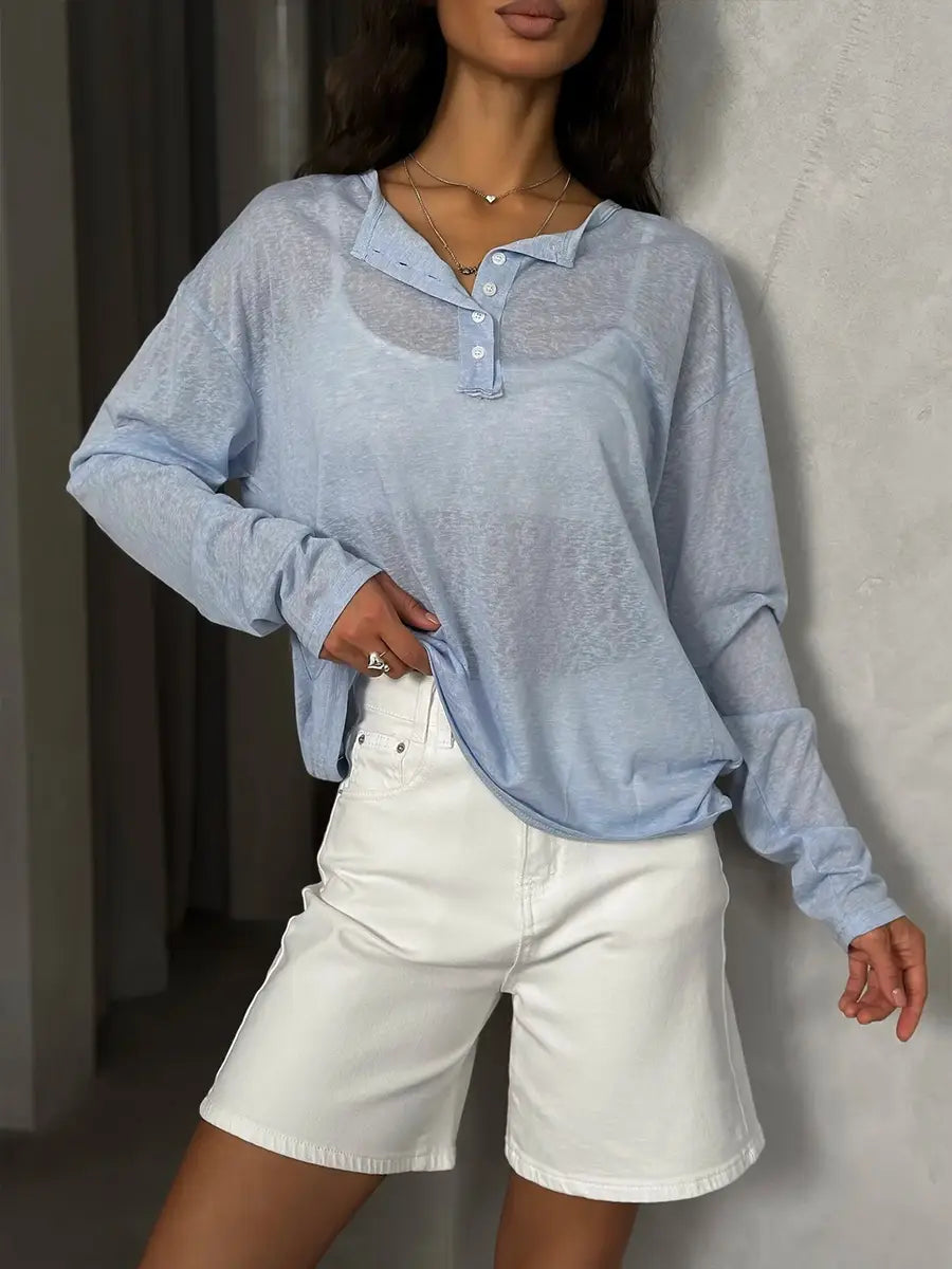 Hirsionsan 2025 Basic soft T Shirts Women Summer autumn Long Sleeves Loose Bottom Tees Ladies Casual Knitted Soft Woman