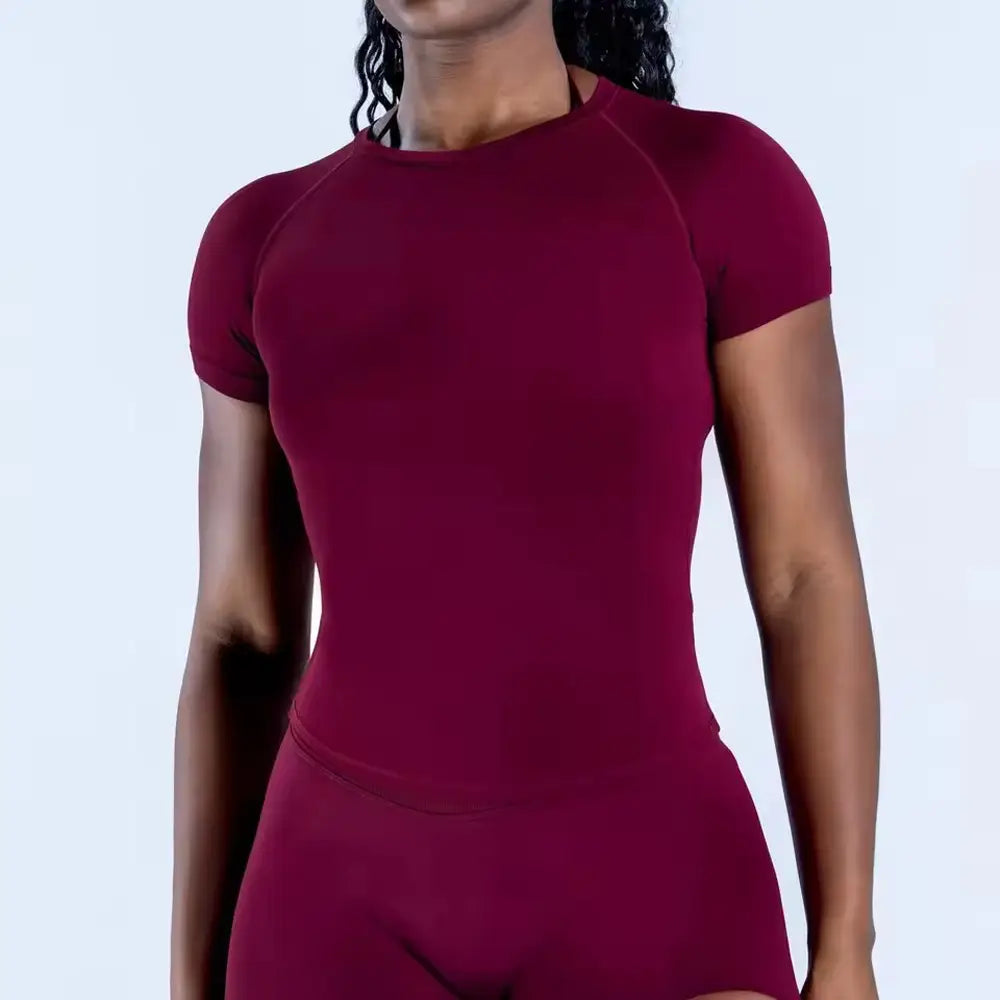 Df Impact Short Sleeve Top Women Workout Top Gym Crop Top Light Weight Yoga Shirt Longline Sports T Shirts Fitness
