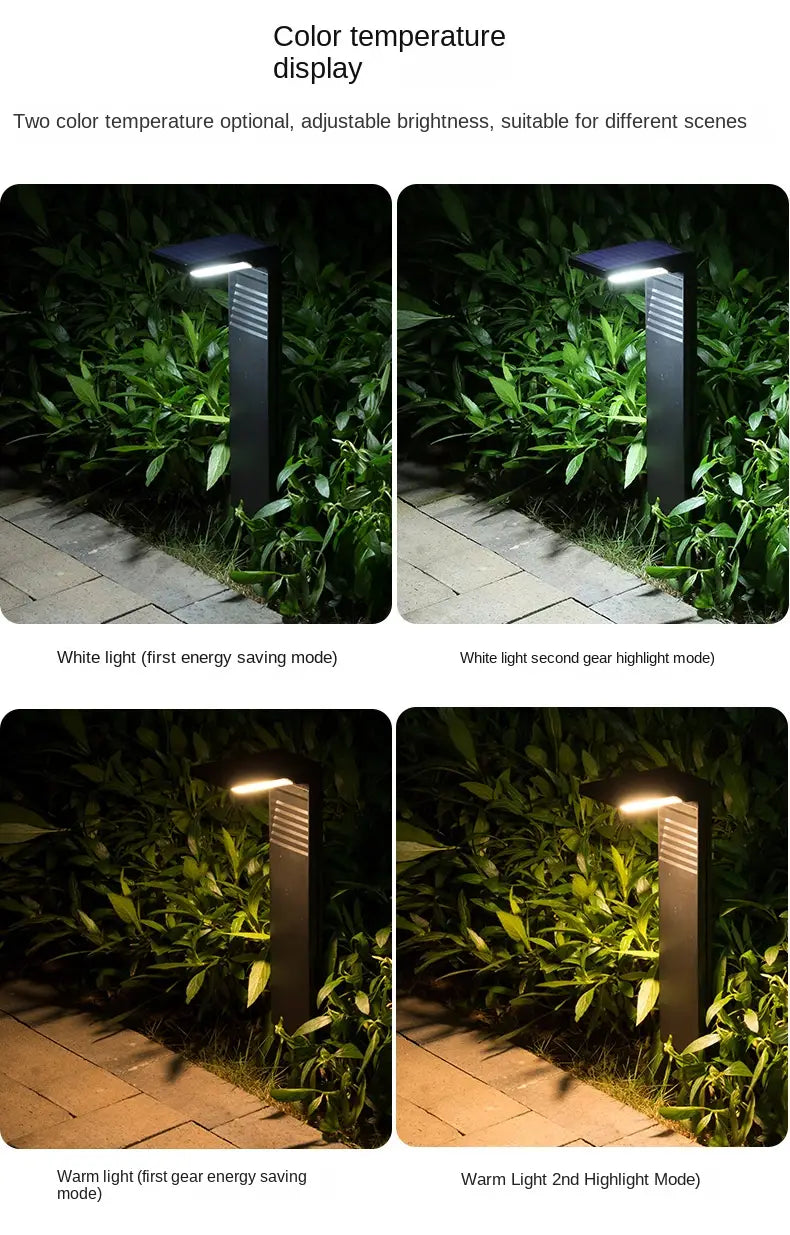 Solar Courtyard Lights Household Outdoor Landscape Lights Park Road Waterproof Lawn Lights Garden Floor Plug-in Lights