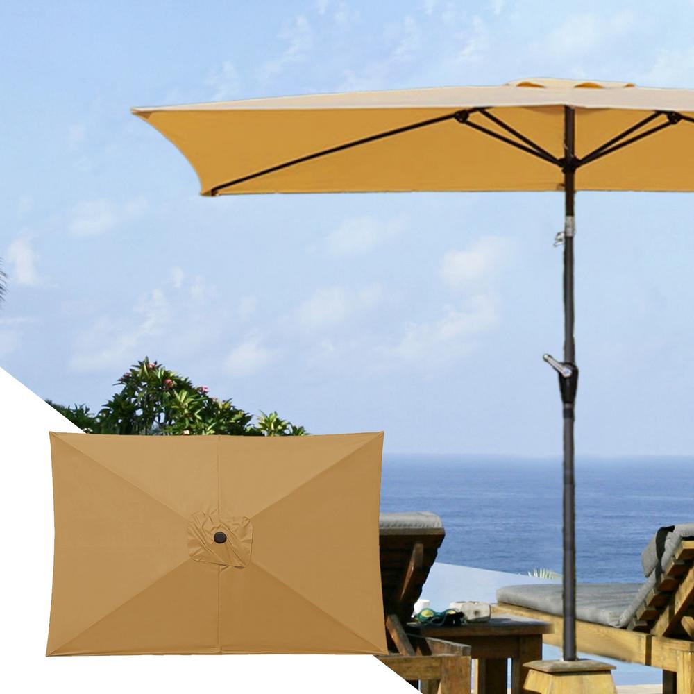 Rectangular Parasol Cloth Replacement 200x300cm Outdoor Backyard Garden Rainproof Square Patio Umbrella Cloth