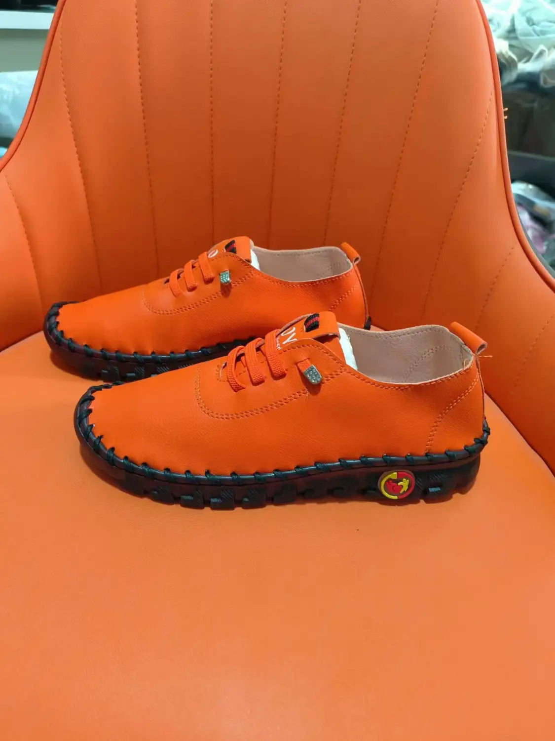 Beautiful Shoe’s Sneakers Women Shoes Loafers Lace Up Leather Flat New Spring 2025 Casual comfortable Mom Shoe Mujer