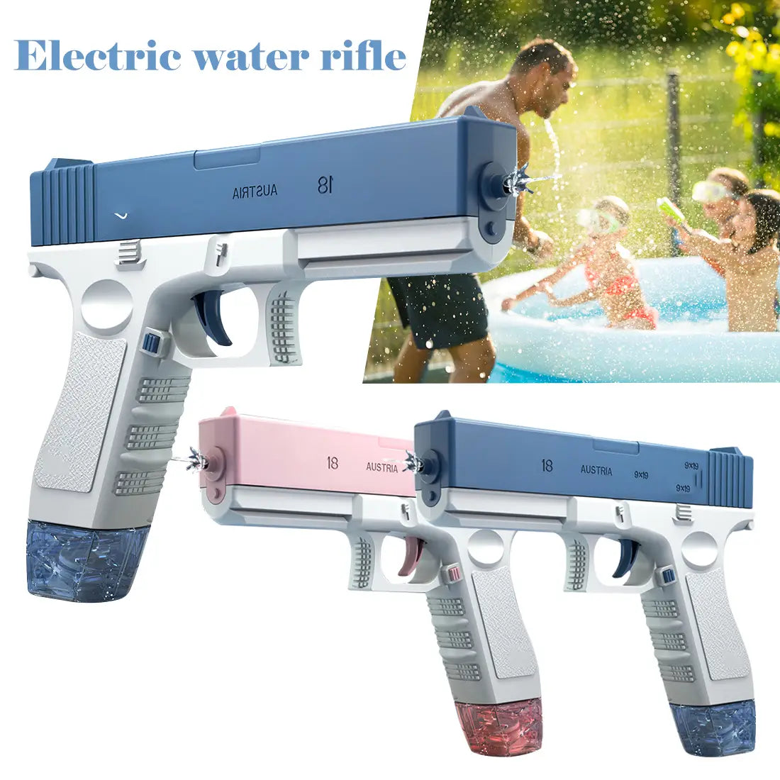 Electric Water Gun Water Spray Toys Bursts Children’s High-pressure Strong Charging Energy Water Automatic Children’s
