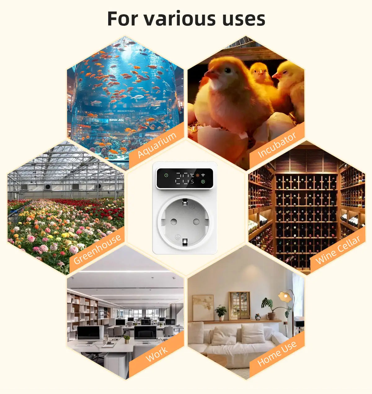 Tuya Wifi Digital Thermostat Socket 16A Precision Plug Remote Temperature Controller Timer Switch Cooling Heating 3M