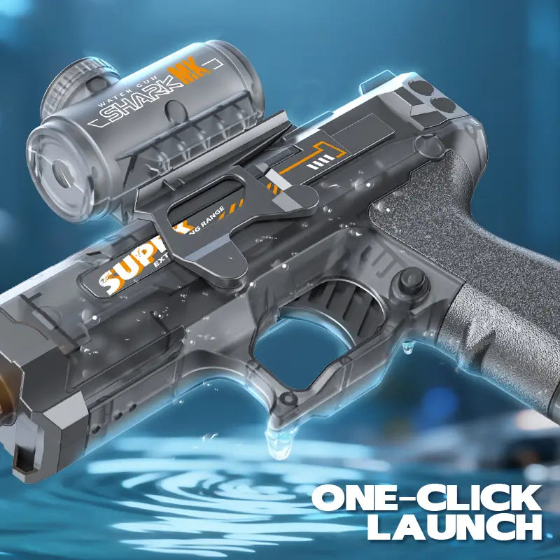 Electric Water Gun Automatic Continuous Firing Squirt Gun Outdoor Toy Long Range Shooting Water Gun with Lights