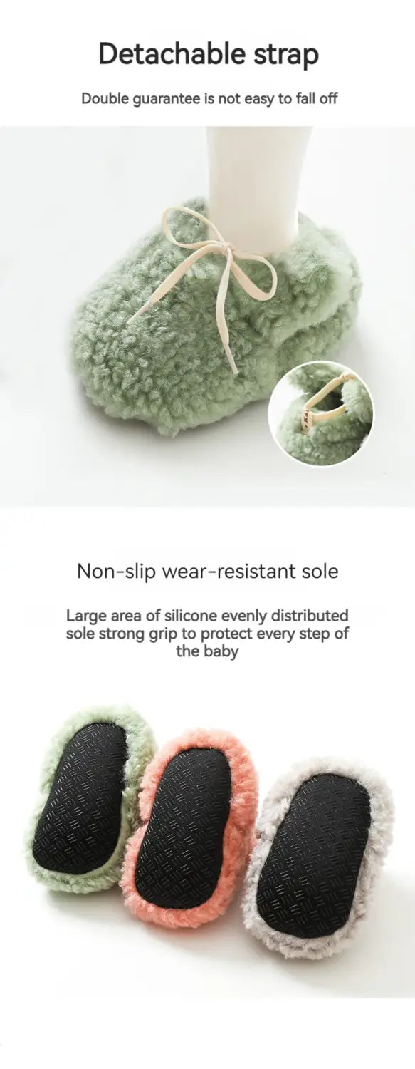 Beautiful Shoe’s Baby Shoes Winter Baby Boy Girl Booties Fluff Soft Toddler Shoes First Lamb Cashmere Anti-Slip Warm