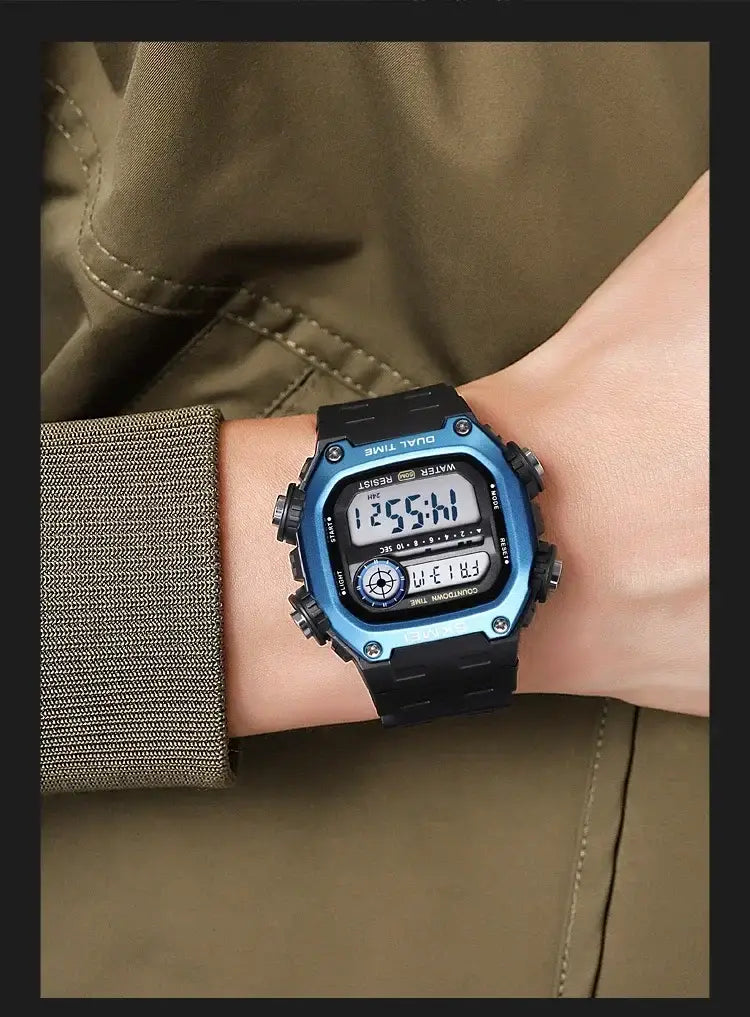 SKMEI 2126 Digital Sports Watch 50m Waterproof Countdown Alarm