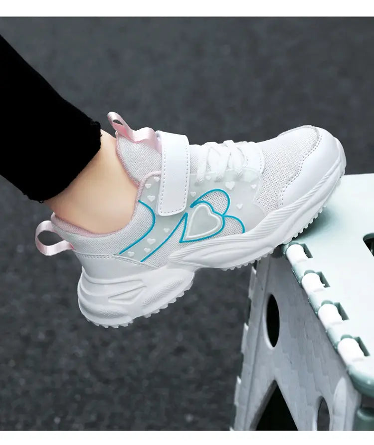 Beautiful Shoe’s Girls Sport Shoes Waterproof Running Shoes Kids Sneakers Tenis Infantil Pink Breathable Antislip