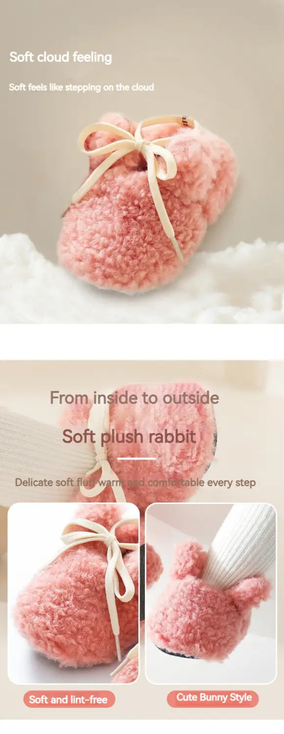 Beautiful Shoe’s Baby Shoes Winter Baby Boy Girl Booties Fluff Soft Toddler Shoes First Lamb Cashmere Anti-Slip Warm