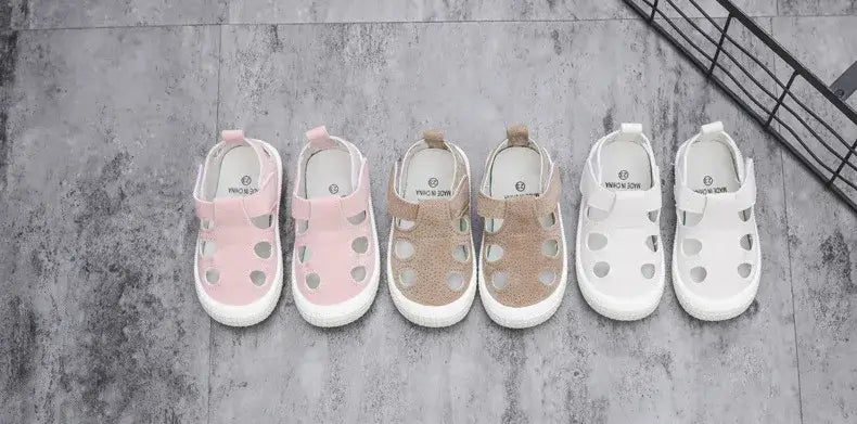 Beautiful Shoe’s Kids Half Sandals Boys Sports Casual Shoes Cut-outs Hollow Fashion 2024 New Spring Summer Toddlers