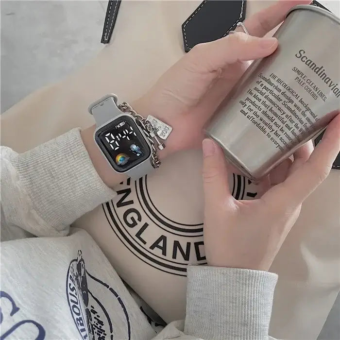 Digital LED Sports Wristwatch for Men and Women
