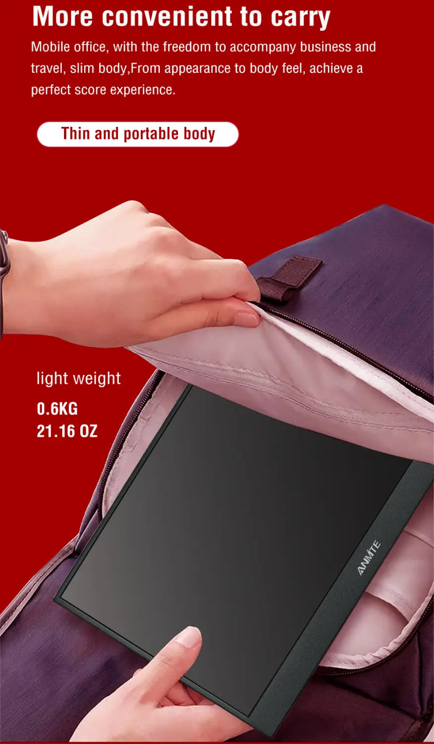 14 Inch Portable Touch Monitor Non-touch optional 16:10 400cd/m2 Gaming Computer Expand Display For XBox PS4/5 Switch