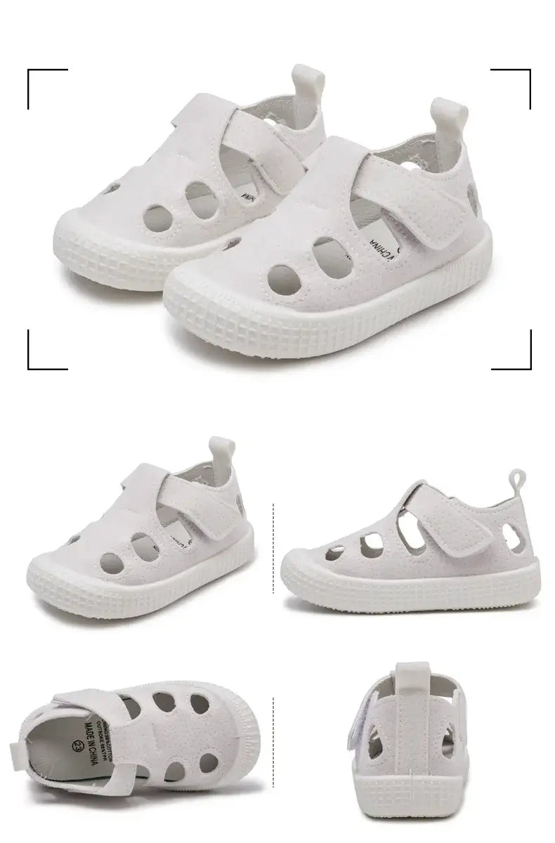 Beautiful Shoe’s Kids Half Sandals Boys Sports Casual Shoes Cut-outs Hollow Fashion 2024 New Spring Summer Toddlers