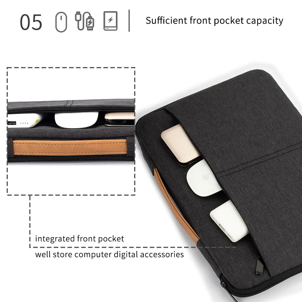 Laptop Sleeve bag 14 15.6 Inch Notebook Pouch For Macbook HP Dell Acer Shockproof Computer Briefcase Travel Business