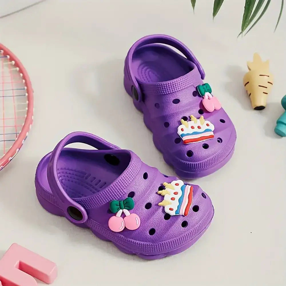 Beautiful Shoe’s Summer Children’s DIY Design Cartoon Casual Sandals - Breathable Non-Slip Slippers for Boys & Girls