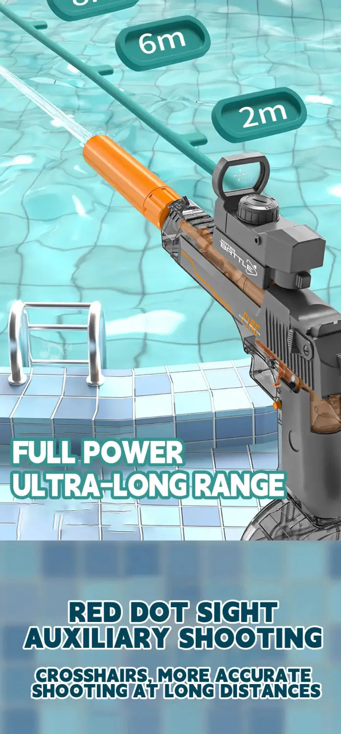 New Water Gun Electric Pistol Shooting Toy Full Automatic Summer Beach Toy For Kids Children Boys Girls Adults pistolet