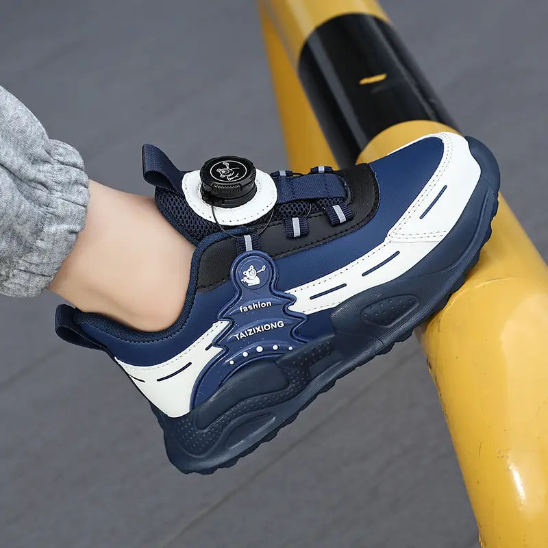 Beautiful Shoe’s Children Sneaker Boys Casual Shoes Leather Student Walking Shoes Kids Non-slip Lightweight Girls