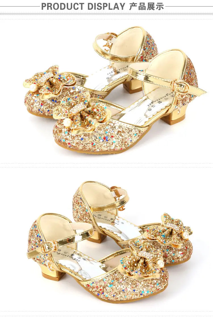 Beautiful Shoe’s ULKNN Flower Children Sandals Summer Beach Princess Girl Shoes for Kids Glitter Wedding Party sandalia