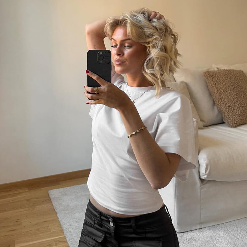 Gray Cropped T-shirt Women’s O-neck Corset Tops Fashion Casual Solid Streetwear Spring Summer Short Tee Shirts for Girls