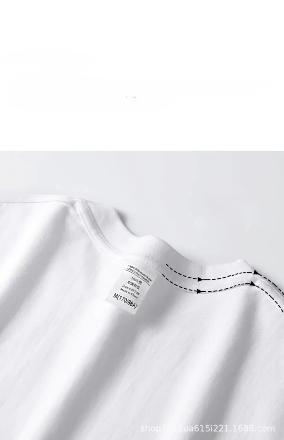 Beige 300g Heavyweight Cotton Short Sleeved T-shirt Summer Round Neck Loose and Base Shirt for Men Women Basic Tee